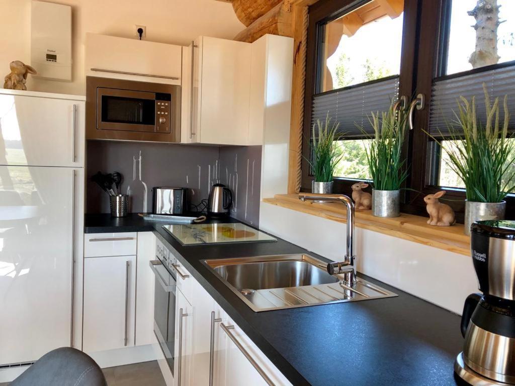 Naturstammhaus Und Appartements Zum Brockenbaecker Tanne Eksteriør bilde