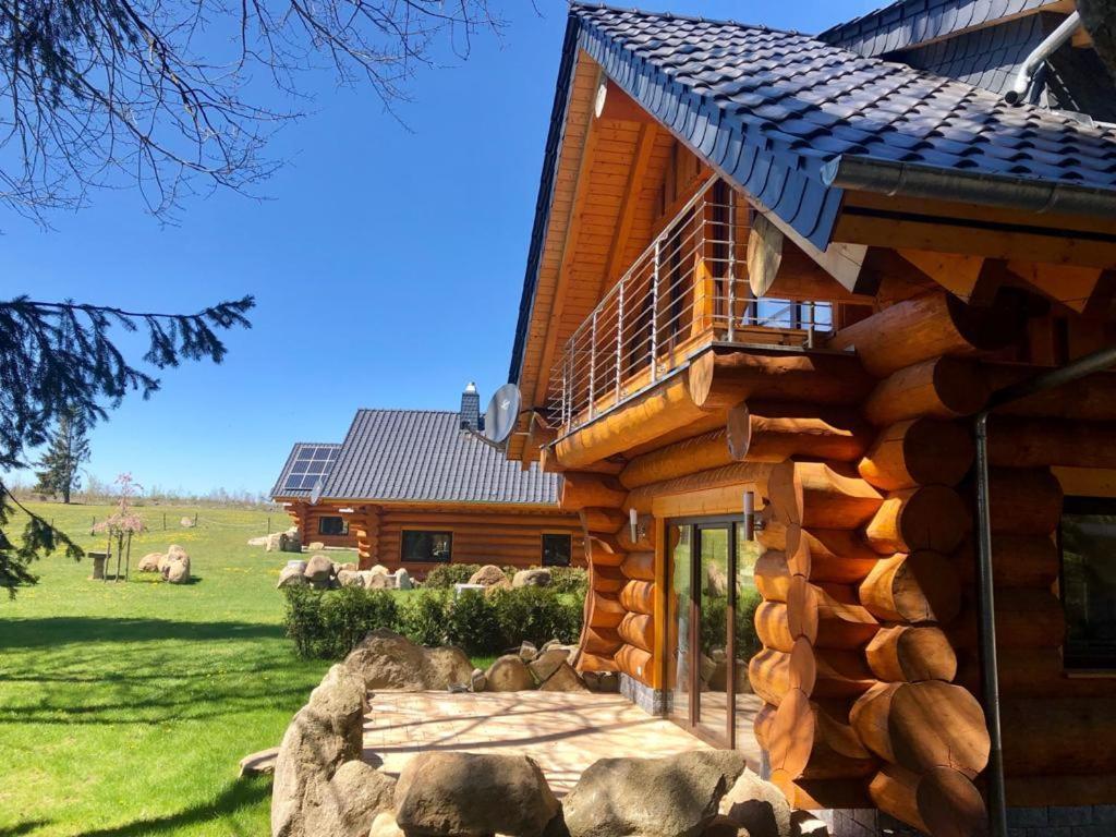 Naturstammhaus Und Appartements Zum Brockenbaecker Tanne Eksteriør bilde